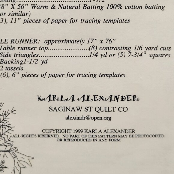 Simply Crazy About Christmas Tree Skirt Stocking Table Runners Pattern - Picture 3 of 3